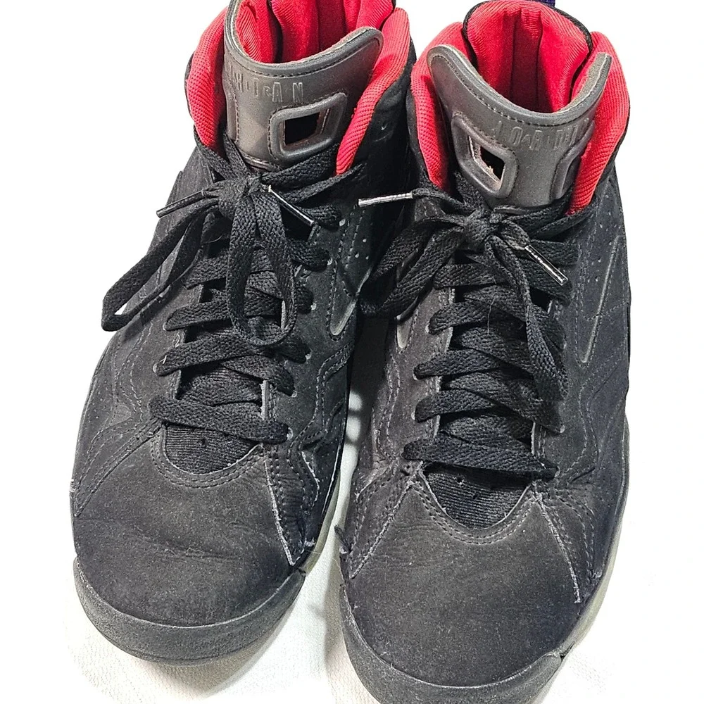 Air Jordan 6 Retro Black Red Purple‎ Basketball Shoes Men's 7.5 US DZ4475 006